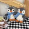 Blue Penguin Plush Scarf Keychain & Bag Charm Gift