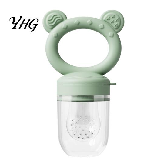 Baby Feeding Training Tool Silicone Fruit Feeder/Mold, Food Teething Relief Pacifier, Easy Led Weaning Supplies to Hold Safe Chewer for Infants Travel