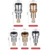 Copper Automatic Water Stop Nozzle Screw Joint Anti-fall Off Washing Machine Faucet Adapter Quick Opening Electroplate