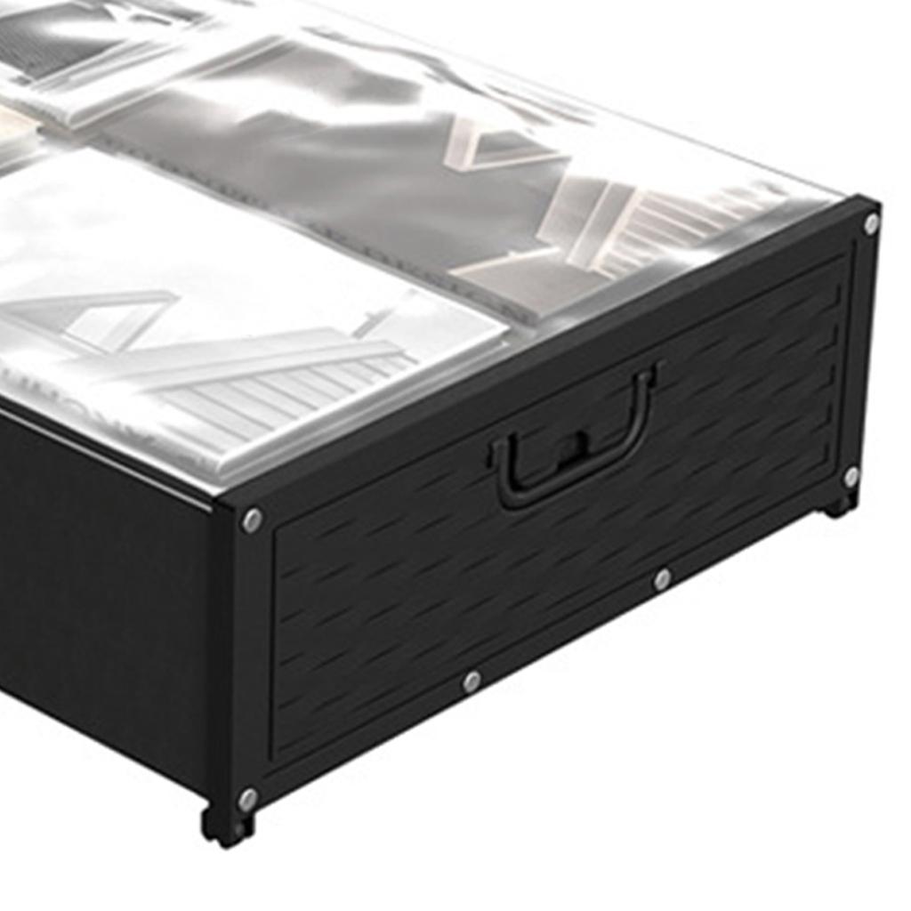 Контейнеры для хранения под кроватью с колесами Органайзер для хранения одежды под кроватью с прозрачным окном для
