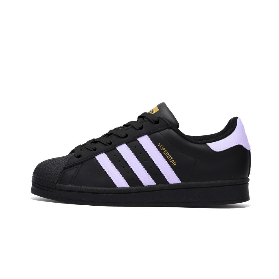 adidas Оригинальные SUPERSTAR Нескользящие Устойчивые к истиранию Низкие Кеды для скейтборда Унисекс Черный EG4959(Команда189-)
