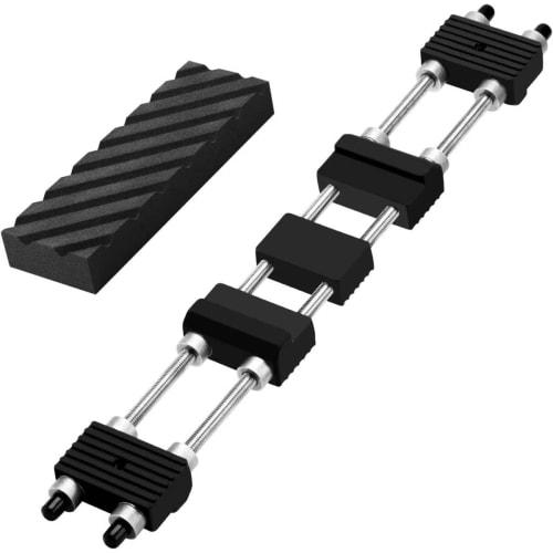 Adjustable, All-purpose Whetstone Stand for Sinks, Sink Bridges, and Knife Sharpening. Features a Non-slip, All-purpose Stand and Stainless Steel Whet