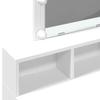 Makeup Table with LED Lighting White 80 x 41 x 144.5 cm