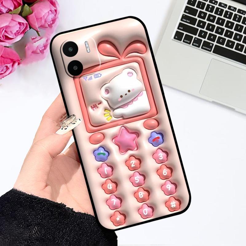 For Redmi A1 A2 Case Cute Color Printing Soft TPU Silicone Phone Cover For Redmi A2 Plus A1+ A2+ Shockproof Coque Bumper Covers