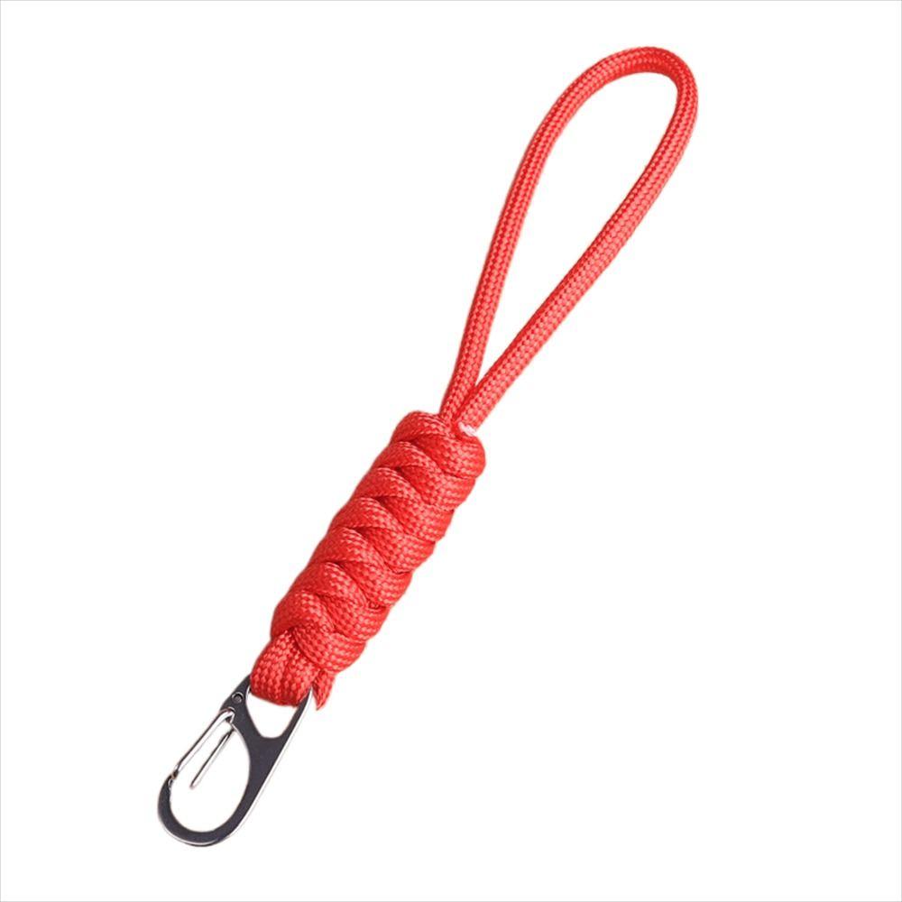 Snake Knot Paracord Keychain Anti-lost Chain Braided Woven Keychain Emergency Survival