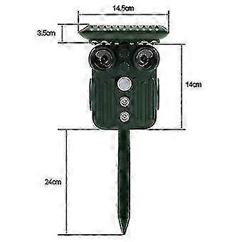 Ultrasonic Solar Deer Repeller - 5 Adjustable Modes - Get Rid Of Deer In 48 Hours Tw