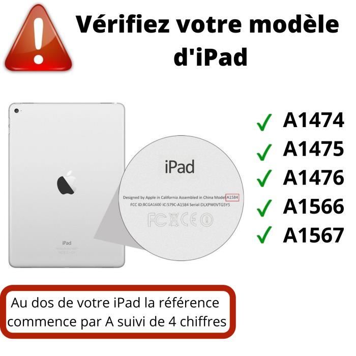 Coque Rotative 360 - Phonillico - Apple iPad Air 2 / Air 1 - Couleur Rose - Coque Rigide - Multi-positions