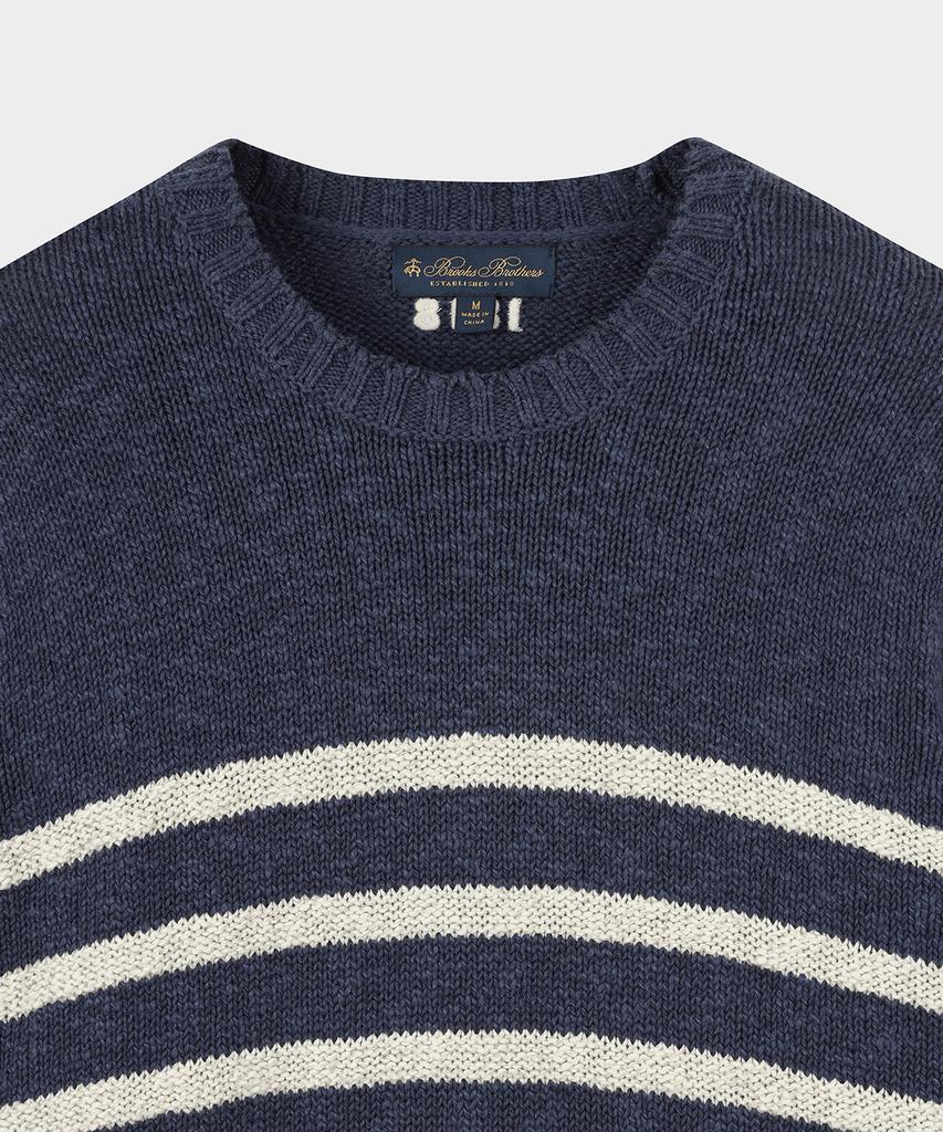 BROOKS BROTHERS Mariner Crewneck Sweater (Navy) (Bbwrmm8851Qfs)