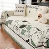 Мультяшный стиль Ins, синельное полотенце для дивана, универсальный нескользящий чехол для дивана, четыре сезона, полностью покрытый тканью, чехол для дивана с защитой от кошачьих царапин