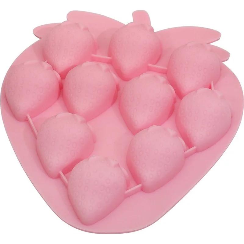 Форма для льда в форме фруктов, силиконовая форма для кубиков льда, самодельная креативная маленькая форма для кубиков льда, квадратная форма, кухонные принадлежности