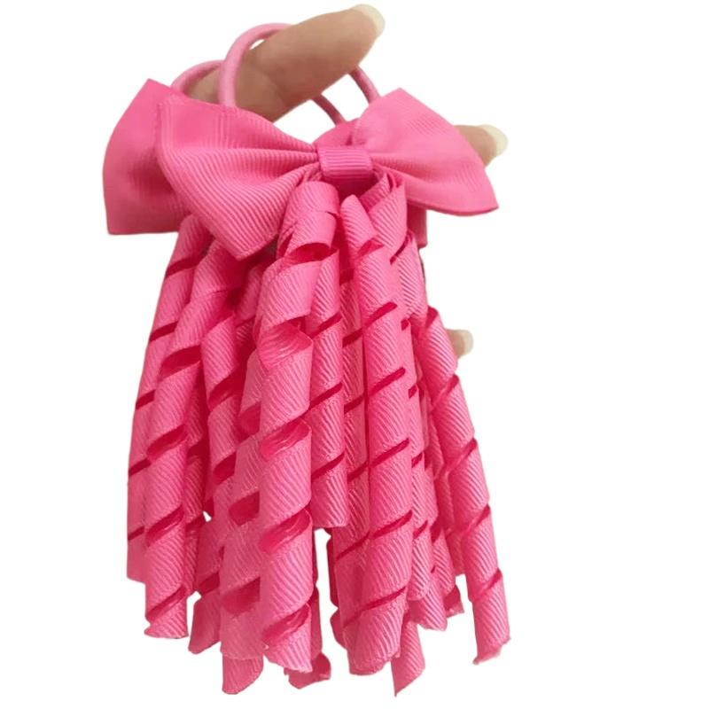 Кольцо для волос для девочек Резинка для волос Болельщица для девочек Повязка на голову с бантом Головной убор Веревка для волос Банты для волос Модные аксессуары для волос