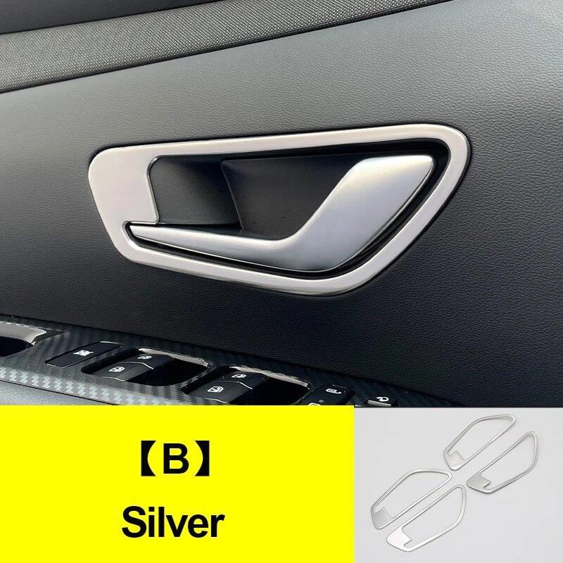 Для Hyundai Tucson NX4 2023 2024 Hybrid N Line внутренняя ручка двери автомобиля, крышка чаши, отделка, аксессуары для интерьера из нержавеющей стали