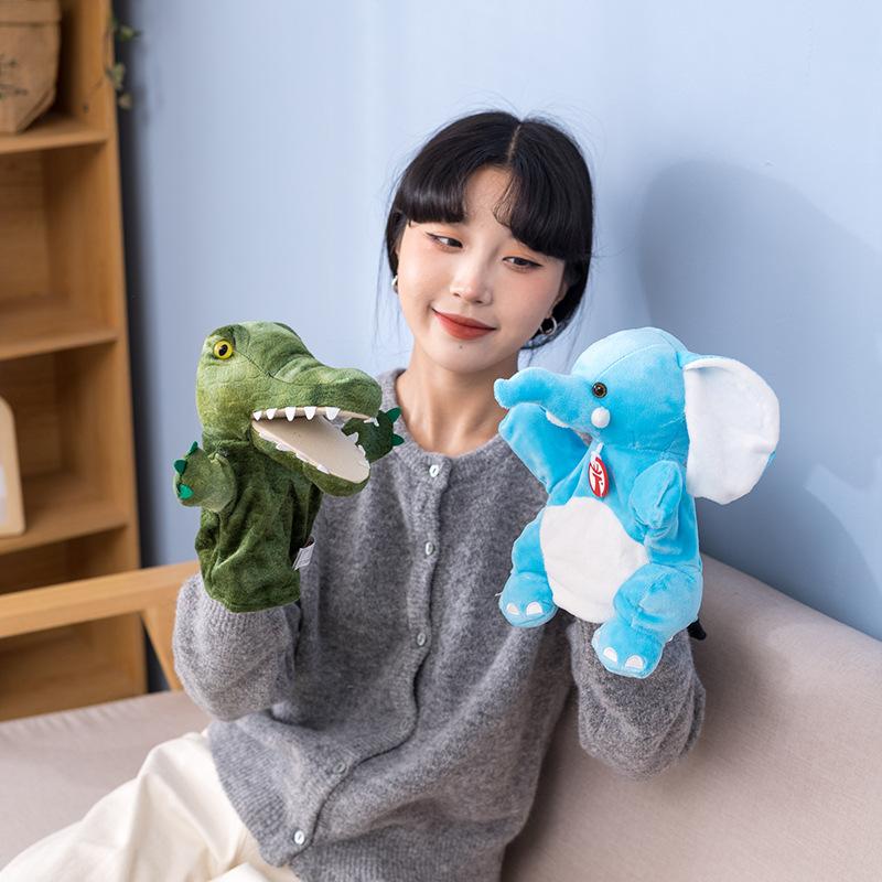Children's Toys Ventriloquist Children's Plush Toys Animals Open Mouth Hand Puppets Birthday Gifts Girls Parent-child Games Dolls Dolls