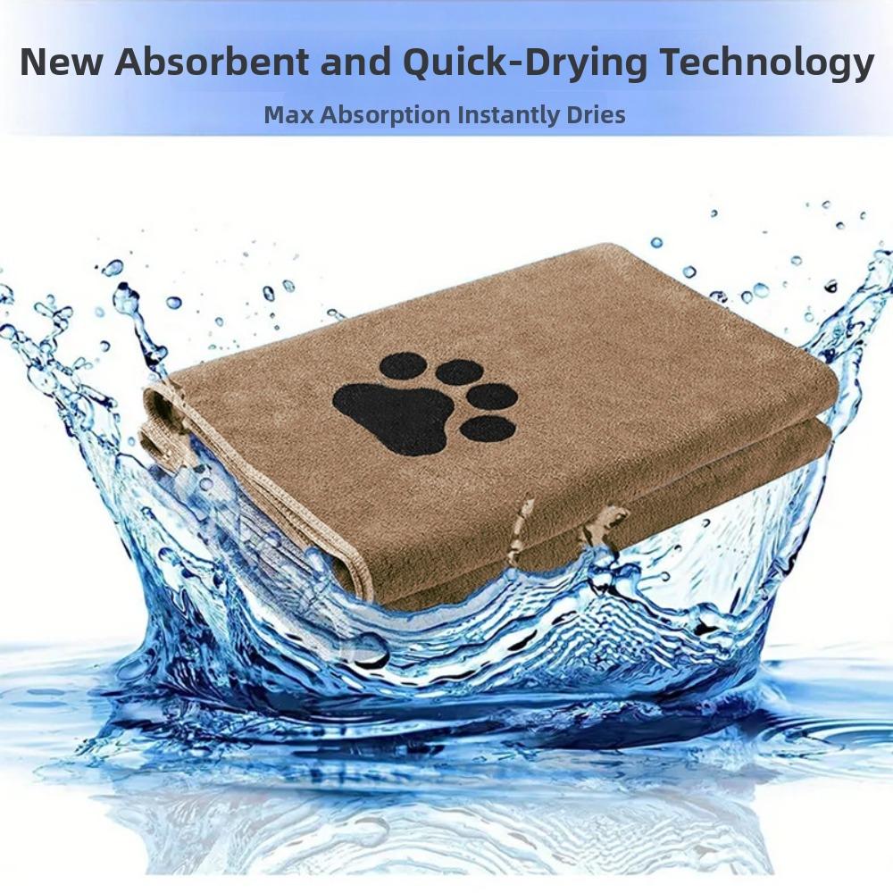 Highly Absorbent Pet Grooming Towel Microfiber Pet Cloth Breathable Dog Towels Drying Dogs