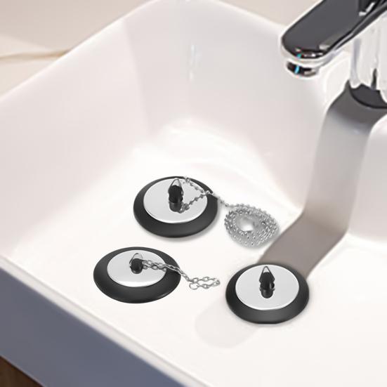 Резиновая заглушка для слива раковины с удобным крючком, средство для предотвращения засора раковины, необходимый аксессуар для раковины для домовладельцев