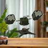 1 шт. Креативное настольное украшение 3D-печатный органайзер для батареек с отсеками для AA/AAA/18650 Функциональный и декоративный