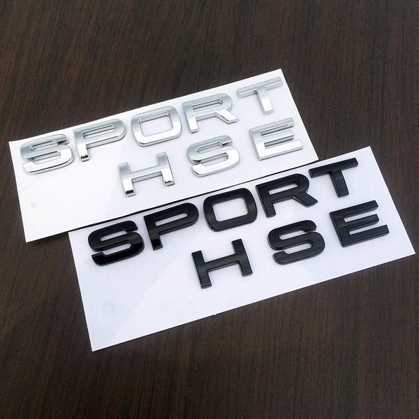 1Set 3D Car Sticker SPORT HSE Logo Rear Trunk Decor Trim Sticker Emblem Badge Decal Fit