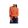 Polo Ralph Lauren SS24 Solid Slim Fit Crew Neck Long Sleeve Knit Sweater Women Sweater Orange WMPOSWENDW20234-400