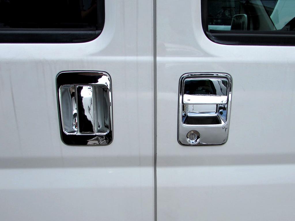 BRIGHTZ Chrome Door Handle Cover and Knob Plate Set for Vamos Hobio HM3 HM4 HM M3 M4 3 4 Vamos Hobio 24860 [DHC-NOBU-194]