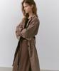 CACELE Panel Front Trench Coat, Mocha