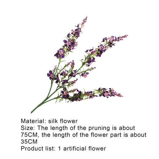 Многофункциональный цветок с 3 головками, искусственный шелковый цветок, домашние реалистичные искусственные мятные цветы для свадьбы