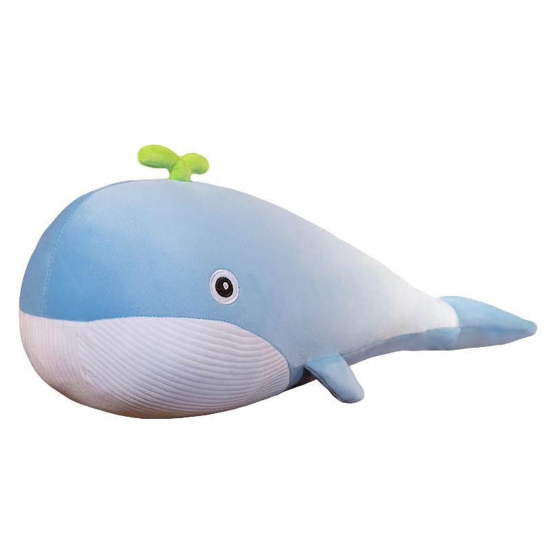 With Grass Whale Plush Toy Marine Animal Stuffed Doll Bedroom Decoration Gift