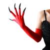 Перчатки для косплея на Хэллоуин LYING, нарукавники с когтями, демонические когти, перчатки монстра для женщин, перчатки для костюма темного вампира, дьявола, призрака черного цвета.