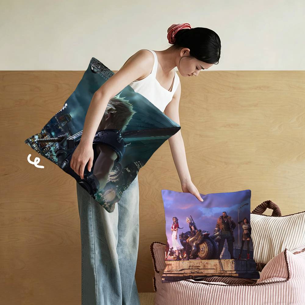 Classic F-Final Game F-Fantasy Personalized Pillow Cover Kids Bedroom Wild Party Decor Pillowcase kid Birthday shower Gift