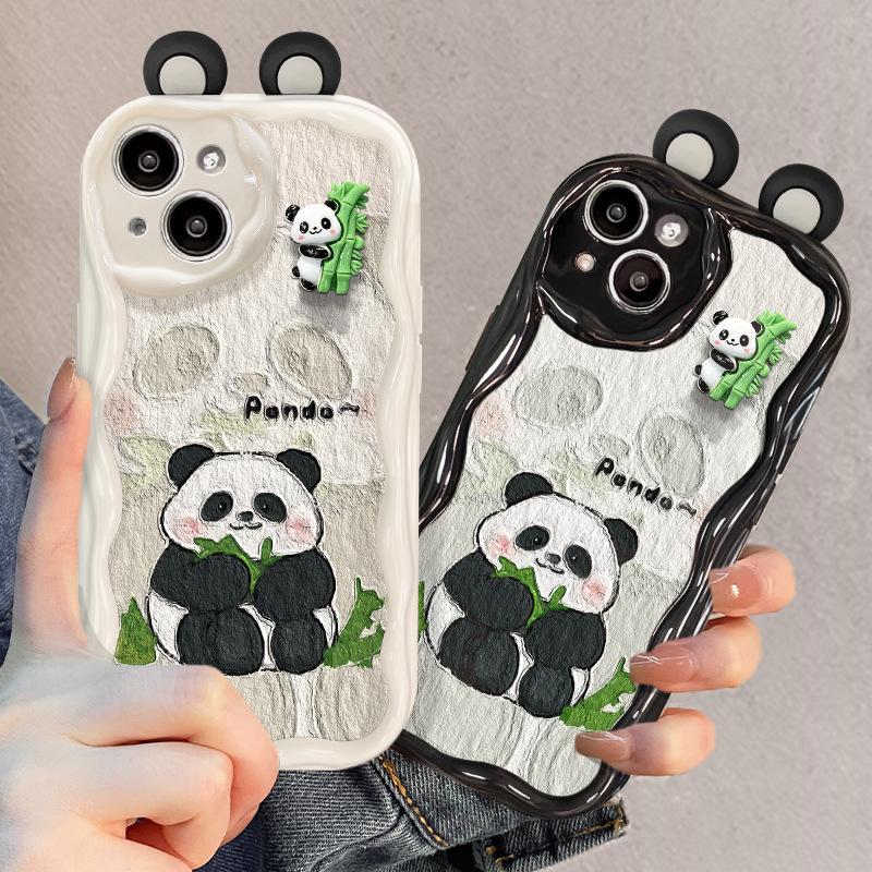 Подходит для Apple 14promax Чехол для мобильного телефона iPhone 13 Cute Bamboo Panda 12mini Силиконовый мягкий чехол с защитой от падения
