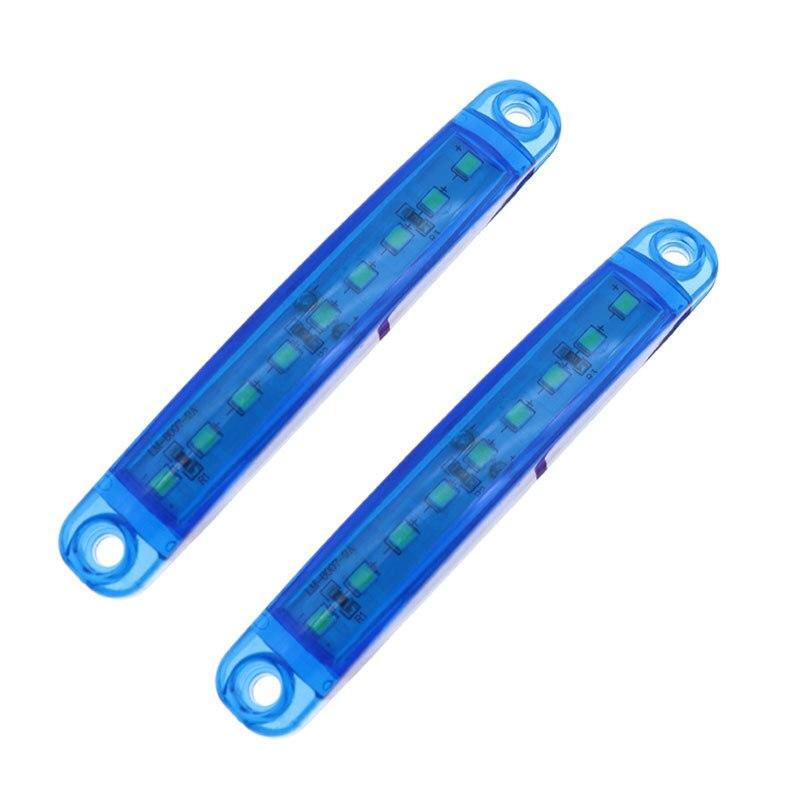 2x 9 светодиодов Белый + Янтарный + Красный + Зеленый + Синий 24 В Водонепроницаемые фонари Боковые габаритные фонари Задний указатель Стояночные огни Автобус/грузовик/прицеп/грузовик