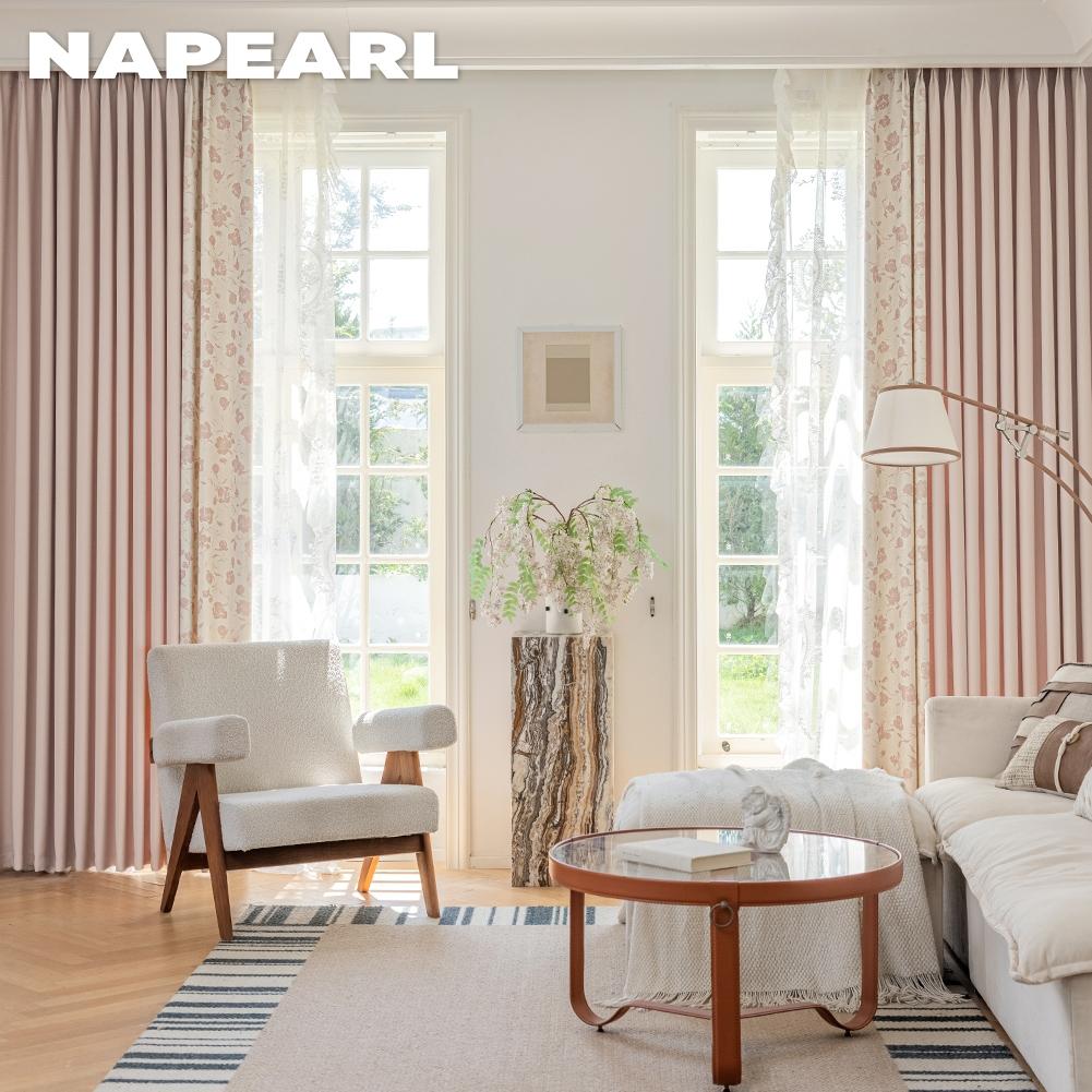 1 шт. NAPEARL 70-80% затемнение романтический рисунок розы боковая панель затемняющие шторы для спальни гостиная домашний декор