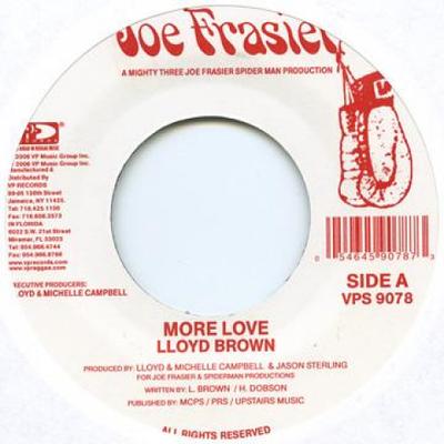 7-дюймовая пластинка LLOYD BROWN JANET LEE DAVIS More Love I Miss You VPS9078 Joe Frasier США 2006 США Регги Ска Даб Б/у