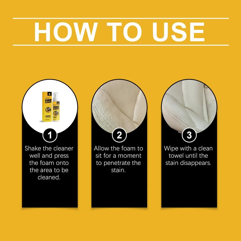 Car Interior Foam Cleaner Lemon Scent Removes Greasy Dirt Deodorizes Non Corrosive Multi Purpose Foam For Seats Dashboard Carpet