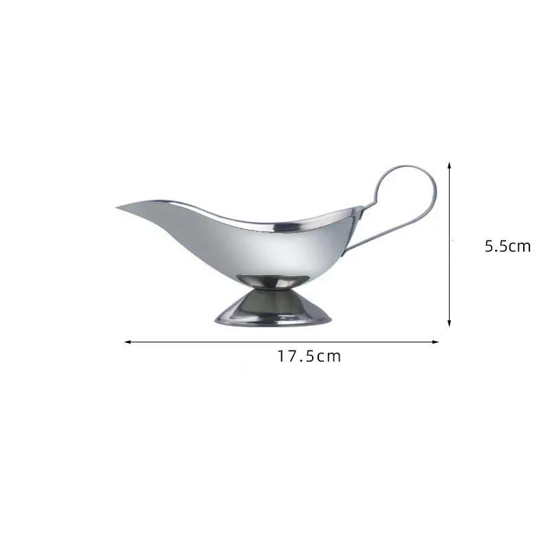 Соусник из нержавеющей стали, контейнер для хранения соуса 304, соус без капель, соль, соусник для специй, кухонный ресторан, стейк-лип