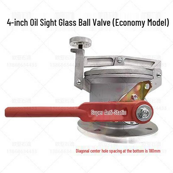 Double-Sealed Stainless Steel DN100/4-Inch Sight Glass Ball Valve for Oil Depot