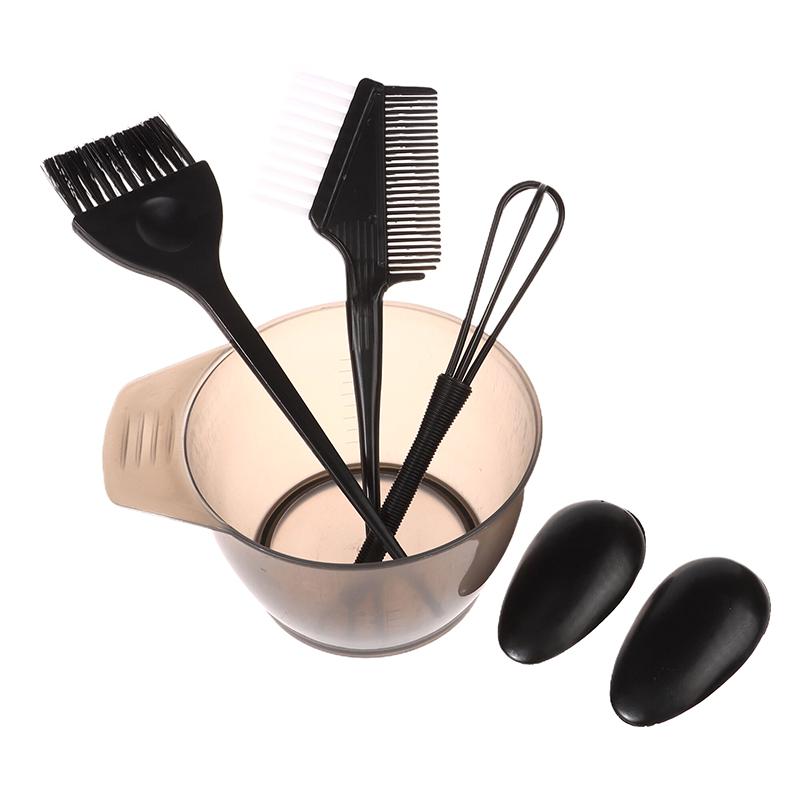 5 шт. набор кистей для окрашивания волос с ушными колпачками, стержень для смешивания, аппликатор для окрашивания волос, аксессуары для парикмахерского стиля