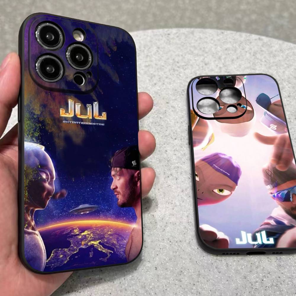 Рэпер JuL C'est Pas Des Lol Для iPhone 17 16 15 14 13 12 11 Pro Max Plus Ударопрочный Черный Мягкий Чехол для Телефона