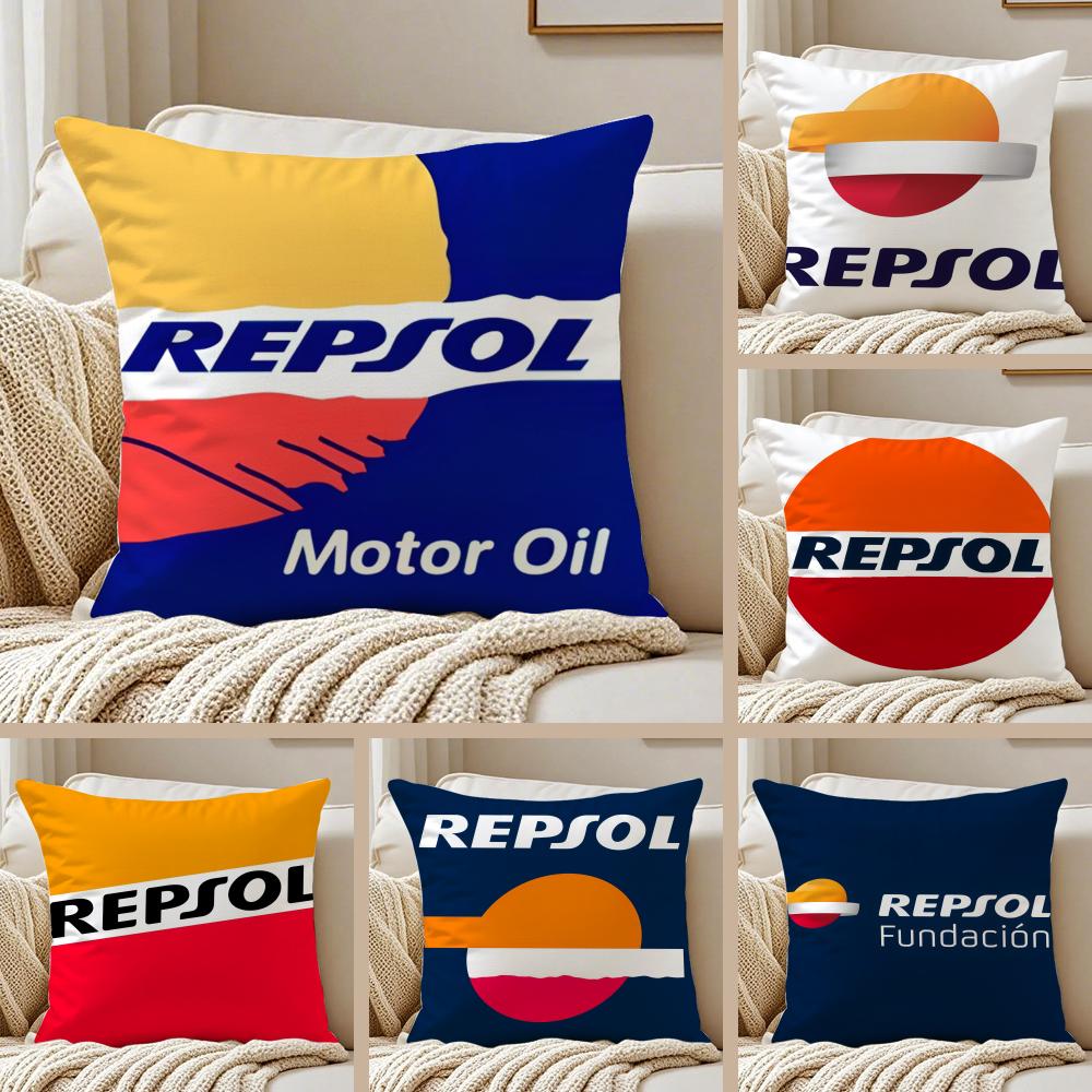 Classic RRepsolS Cushion Cover Pillowcase Ultra Soft Skin Friendly Fabric Cloud Like Comfort Concealed Zipper