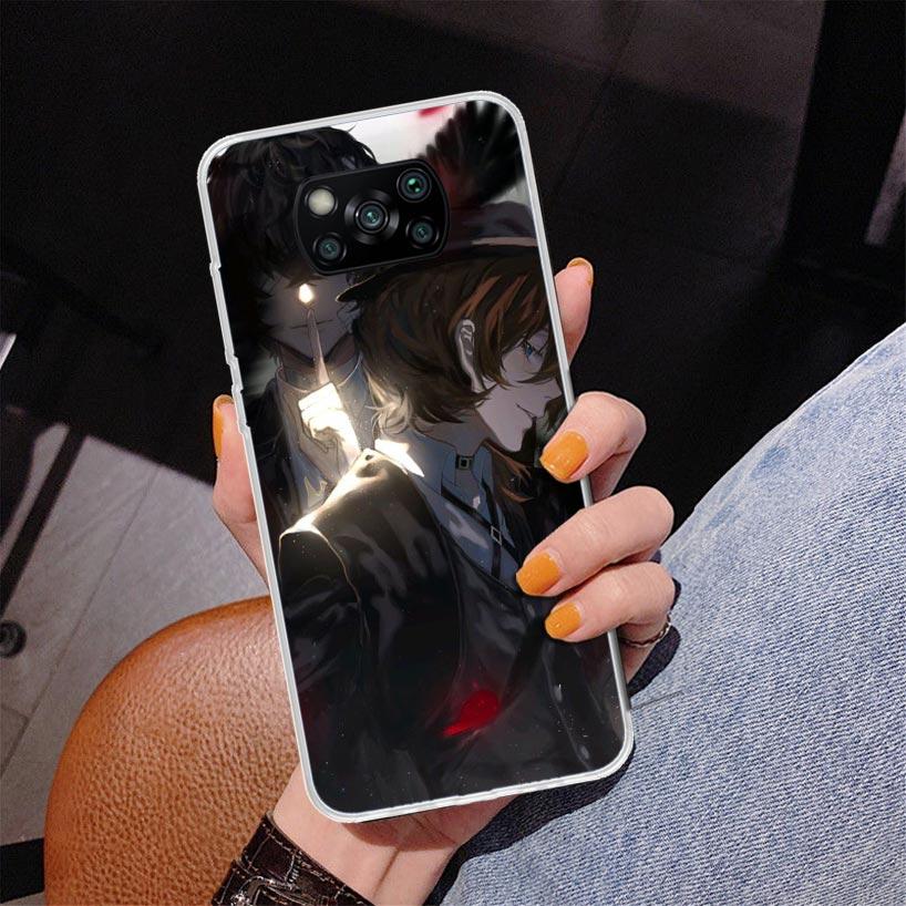 Чехол для телефона Bungo Stray Dogs Double Black для Xiaomi Poco X5 X6 X7 Pro X4 Gt F7 Ultra M8 M7 Redmi 15C 15 13C 13 12C 12 Уникальный Чехол