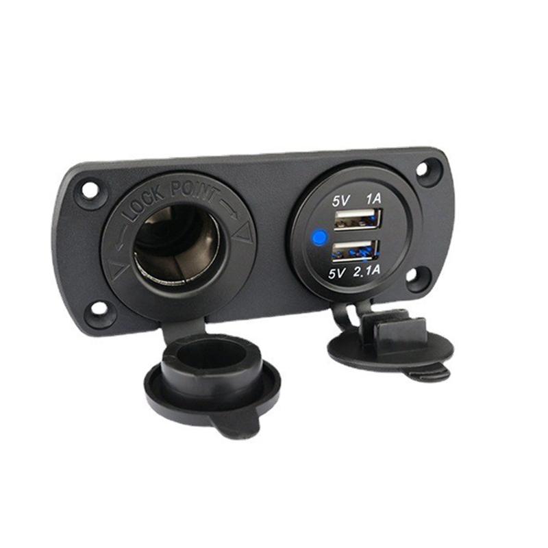 Автомобильная розетка прикуривателя 12 В с двойным зарядным устройством USB Установка автомобильной розетки