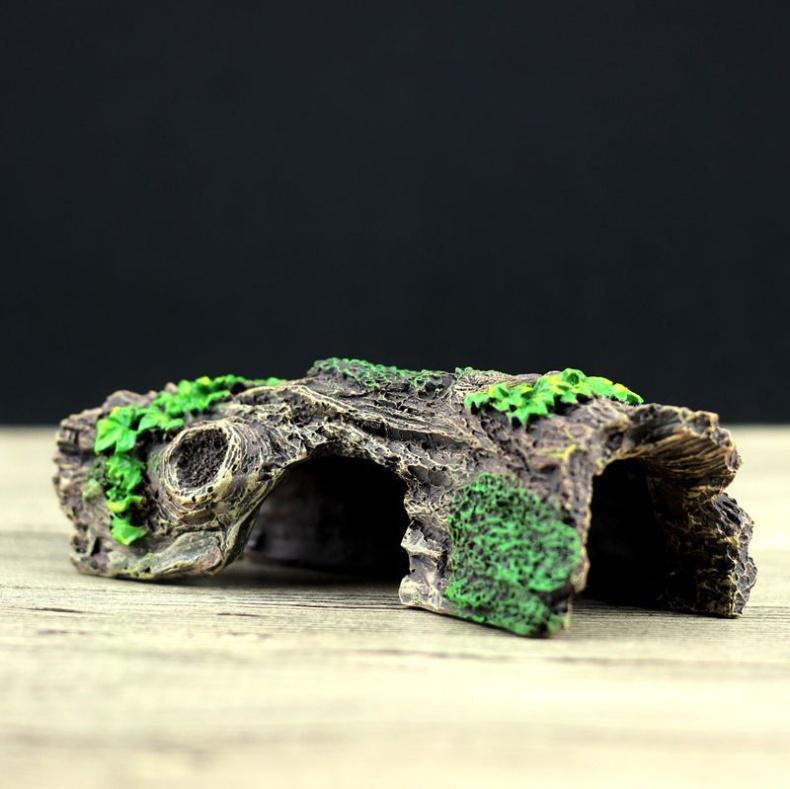 Аквариум, ландшафтный дизайн, аквариум, пещера, дерево, ремесленный дом из смолы, дом, паук, змея, ящерица, пещера черепахи