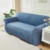 Elastic Solid Color Skirt Sofa Cover All-Inclusive Sofa Cover Non-Slip Fabric Plain Color Simple Sofa Cover