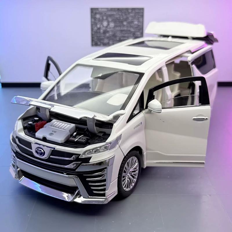 1/18 Vellfire Alphard MPV Сплав Люксовый Модель Автомобиля Литье под Давлением Металлические Транспортные Средства Модель Автомобиля Звук Свет Симуляция Коллекция Детская Игрушка Подарок