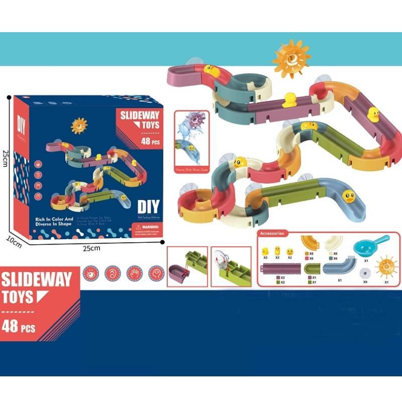 Веселая игрушка-утка для ванной, сделай сам, водный трек для детей