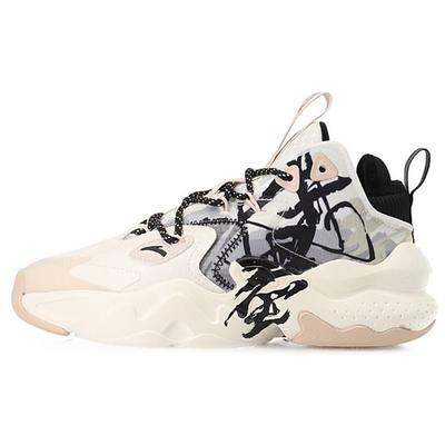 Badass Weifeng 2 флисовые амортизирующие нескользящие износостойкие теплые спортивные повседневные туфли средней высоты женские кроссовки белые серые 122148901-4