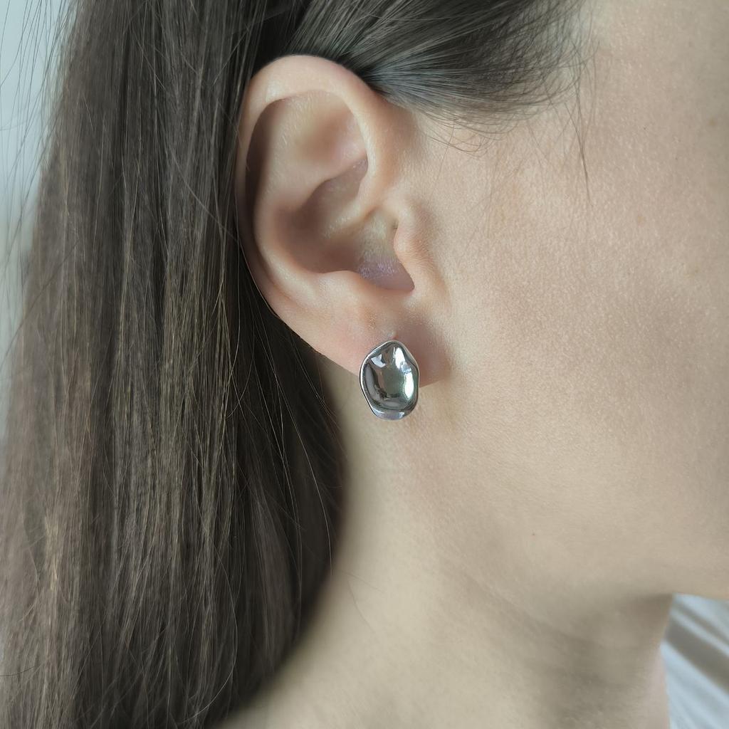 Серебряные серьги без камней (2187257)