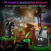 2.4G Wireless In-Ear Monitor System 282° Rotate Transmitter Portable Collar Clip Receiver Rechargeable Automatic Pairing Low Lat