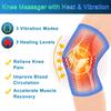 Массажер для колена с теплом и вибрацией, согревающий наколенник для облегчения боли в колене, грелка для боли в ноге, массажер для ног, 3 режима вибрации 3 уровня нагрева,