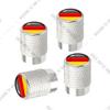 cqdjvy1 Car CNC Aluminum Germany Italy France Tricolor Flag Emblem For Citroen Peugeot Fiat Kia 4pcs Tire Valve Air Port Stem Cover Caps