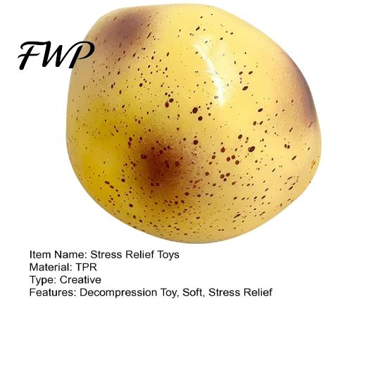 Calming Hand Toy Stress Relief Realistic Mashed Potato Skin Soft Filled Tactile Ball Fidget Slow Recovery Dough for Adults Teens Squeeze